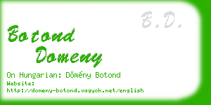 botond domeny business card